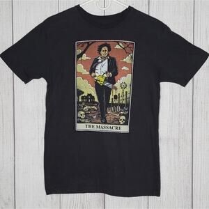 Texas Chainsaw Massacre Tarot Card T-Shirt, size Medium